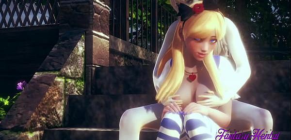  Alice in The Wonderland Hentai 3D - Alice is Fucked by White Rabbit and he cums in her pussy- Animation Japanese Porn Video